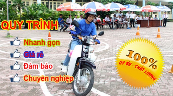 thi bằng lái xe may chuyên nghiệp