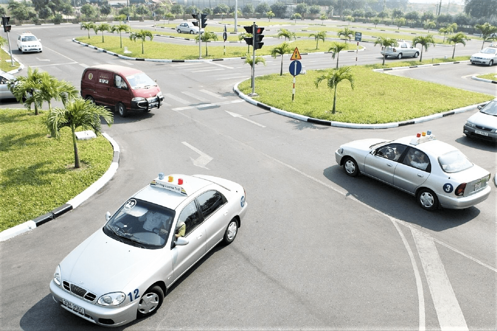 Sân để học lái